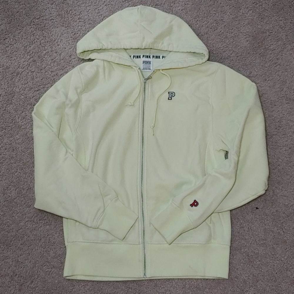 Pale yellow full zip